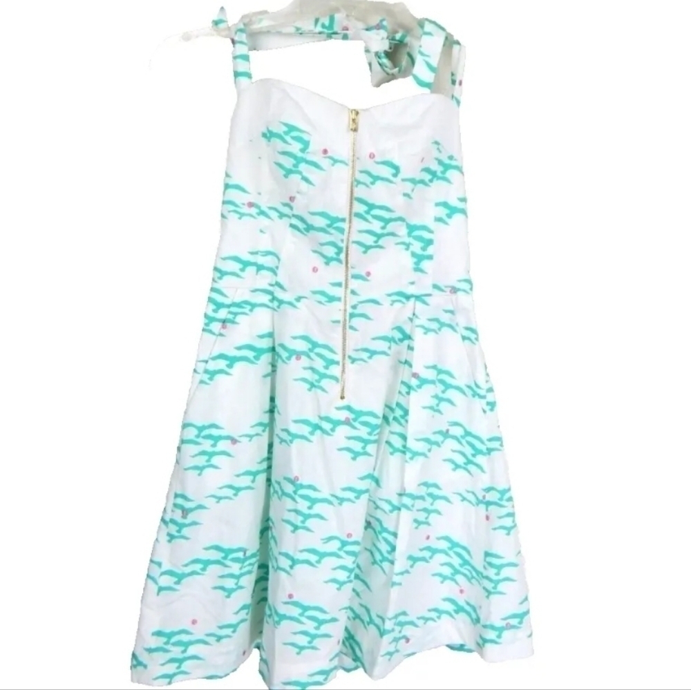 Lilly Pulitzer Marisa Flock of Seagulls Halter Dress